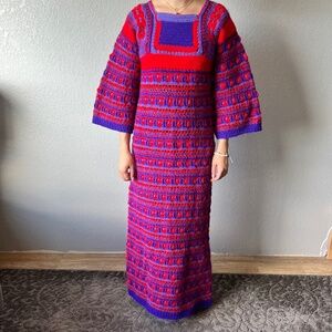 Handmade Unique One of a Kind Crouched Maxi Dress